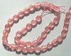 16 inch strand of 10x8mm Faceted Flat Oval Cherry Quartz